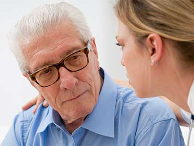 Mesothelioma Patient and Doctor