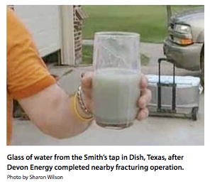 contaminated drinking water from fracking in Dish Texas