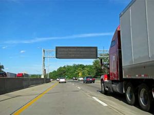 18 Wheeler on Freeway